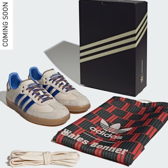 NWT WALES BONNER SAMBA SHOES Wonder Clay Royal Blue Size Men 6/Women 7 - Picture 5 of 15